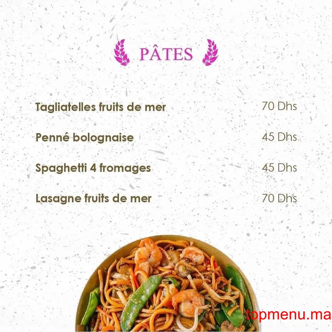 Restaurant O’Comptoir menu page 2 O’Comptoir menu page 2