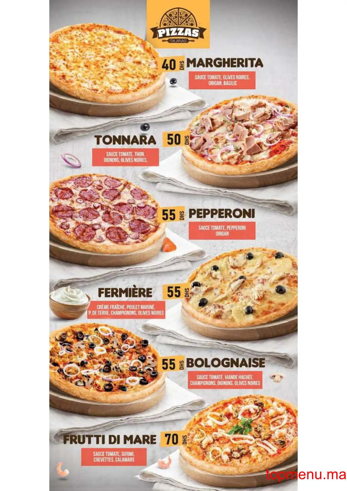 Restaurant Mister cook menu page 8 Mister cook menu page 8