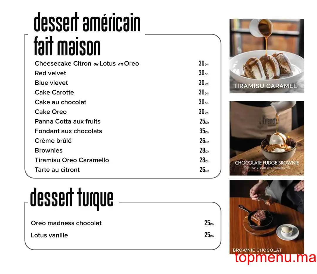 Restaurant Friends Eatery & coffee House menu page 18 Friends Eatery & coffee House menu page 18