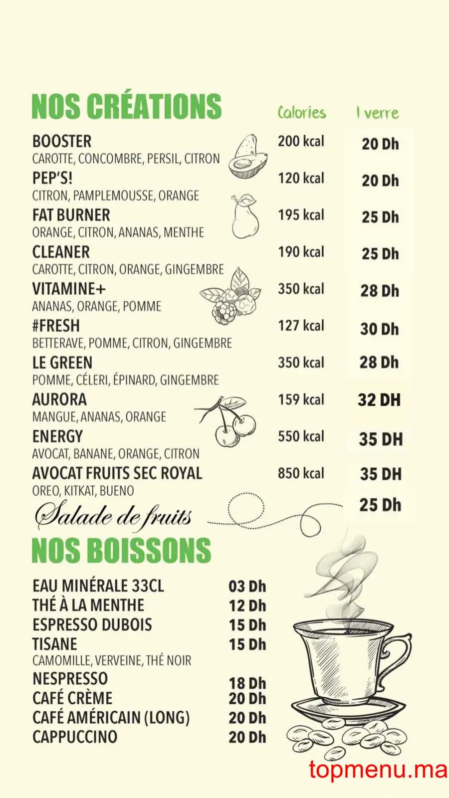 Restaurant Freshmania menu page 10 Freshmania menu page 10