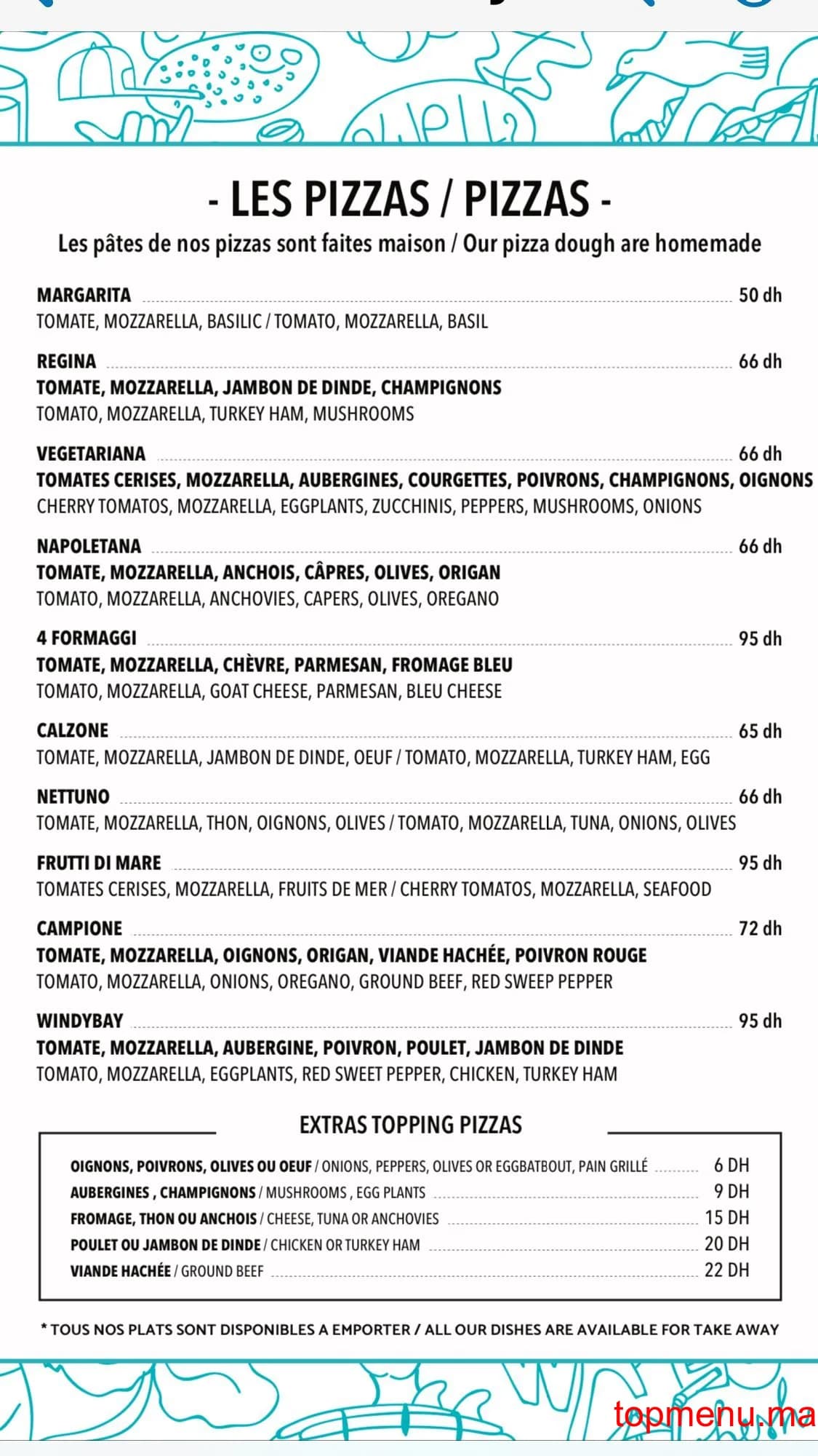 Restaurant Windy Bay menu page 6 Windy Bay menu page 6