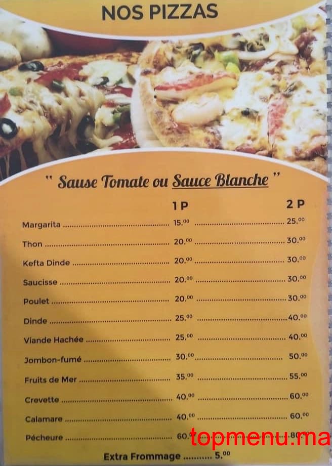 Restaurant Snack Walid menu page 6 Snack Walid menu page 6