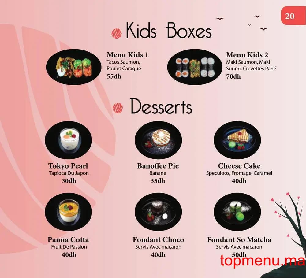 Restaurant Kyoto Sushi menu page 4 Kyoto Sushi menu page 4