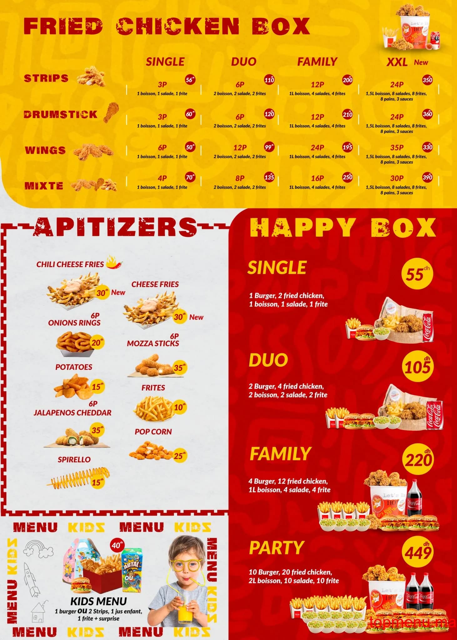 Restaurant Chicko’s – Fried Chicken & Burger menu page 2 Chicko’s – Fried Chicken & Burger menu page 2