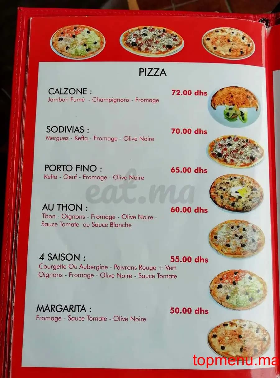 Restaurant Sodivias Café Restaurant menu page 5 Sodivias Café Restaurant menu page 5