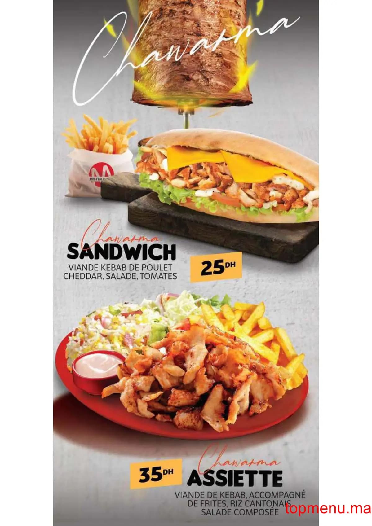 Restaurant Mister cook menu page 6 Mister cook menu page 6