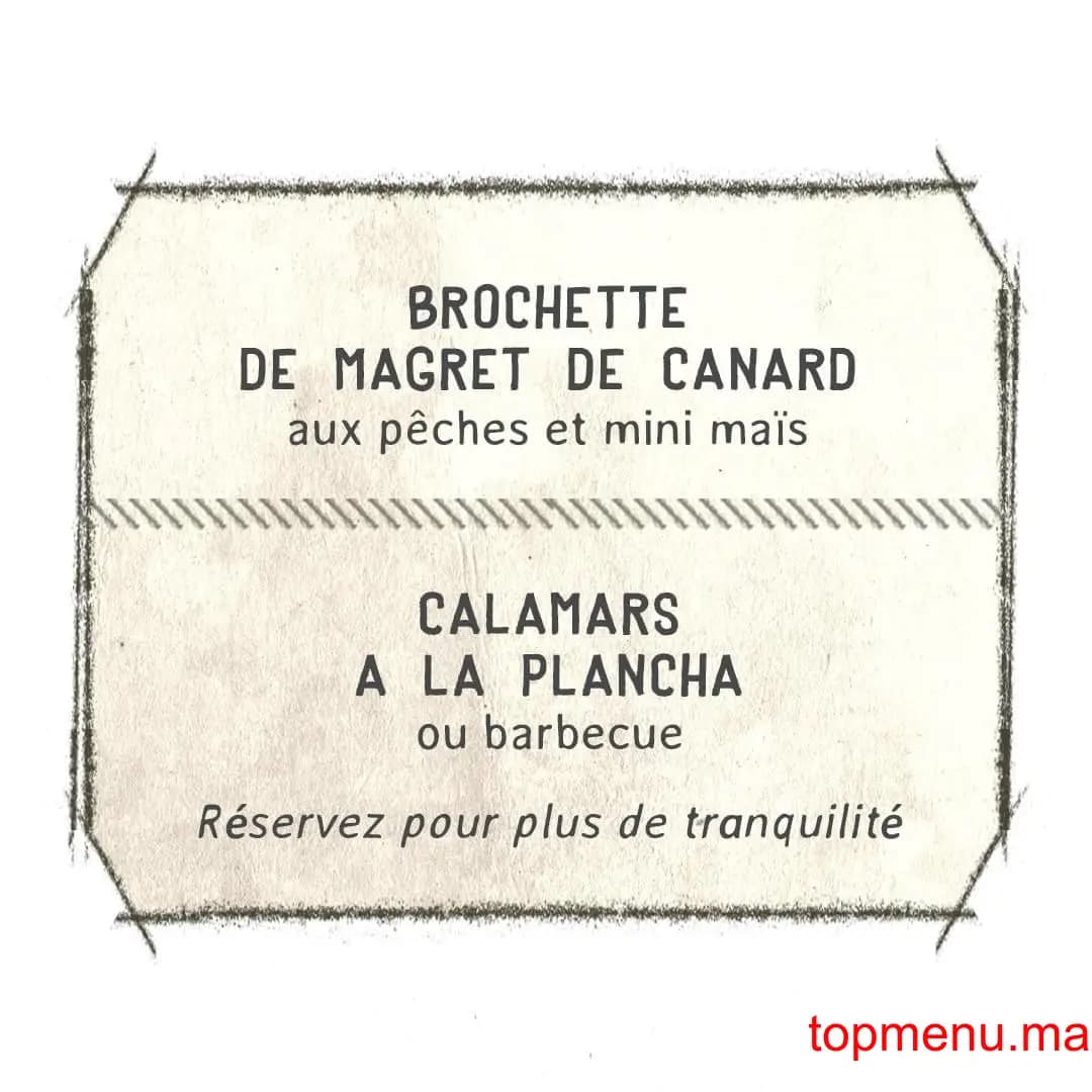 Restaurant Côté Court menu page 1 Côté Court menu page 1