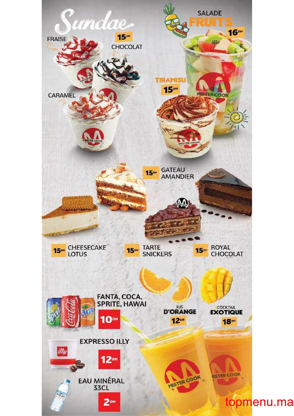 Restaurant Mister cook menu page 10 Mister cook menu page 10