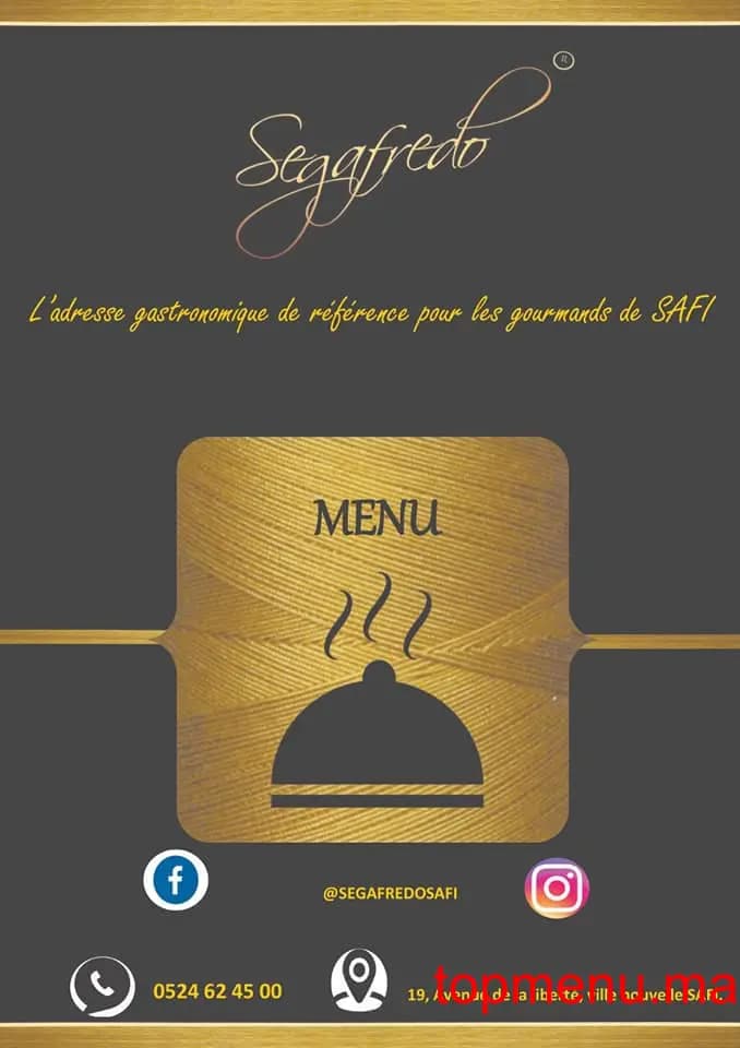 Restaurant Segafredo menu page 2 Segafredo menu page 2