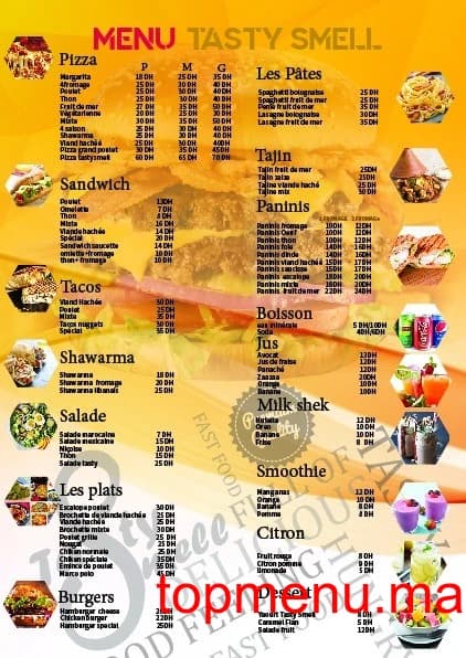Restaurant Tasty Smell menu page 2 Tasty Smell menu page 2