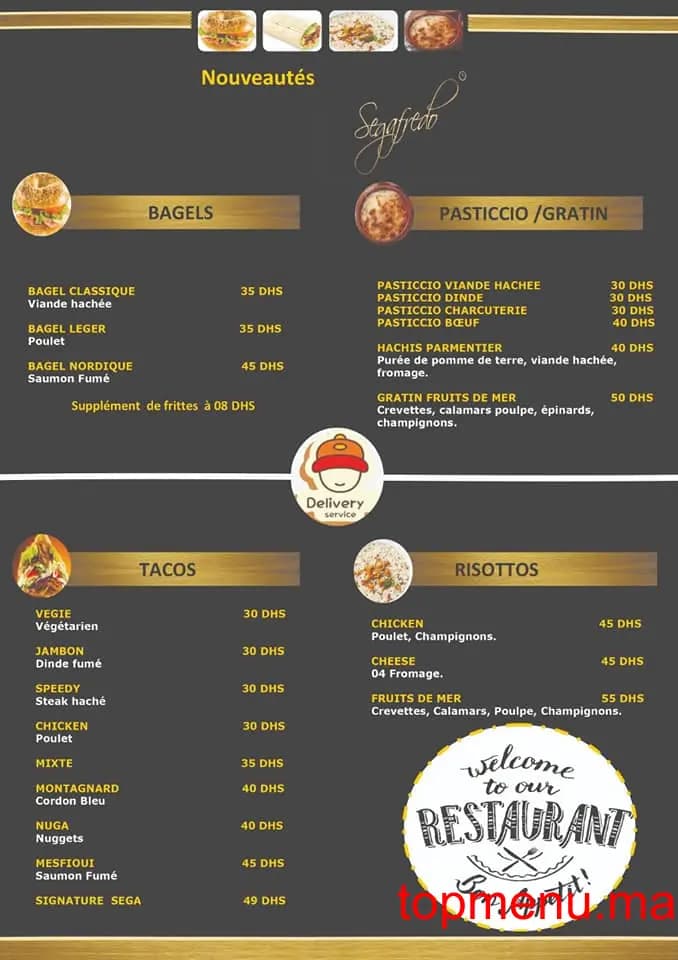 Restaurant Segafredo menu page 3 Segafredo menu page 3