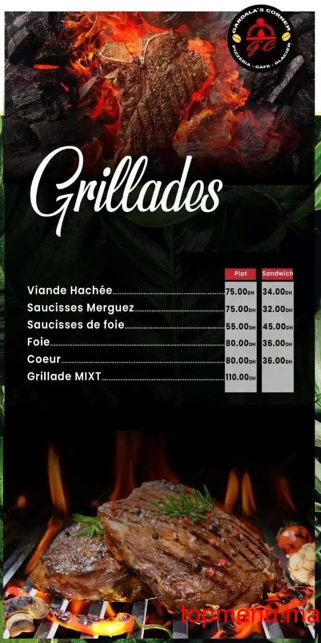 Restaurant Gardala’s Corner menu page 7 Gardala’s Corner menu page 7