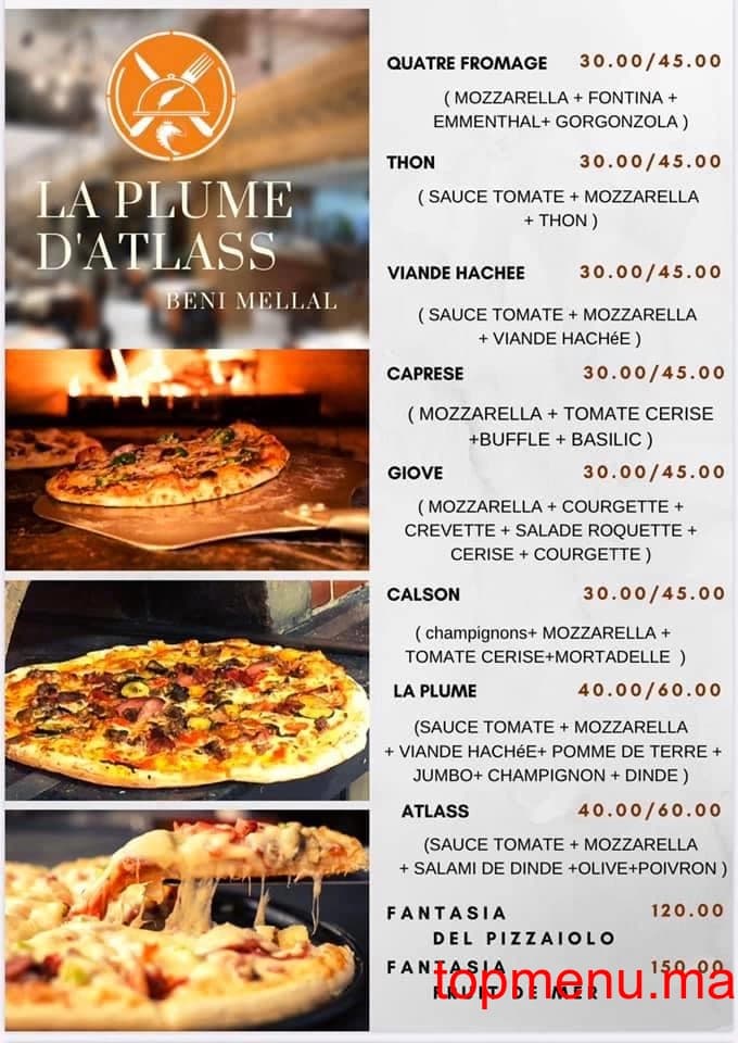 مطعم La Plume D’Atlass قائمة الطعام page 3 La Plume D’Atlass قائمة الطعام page 3