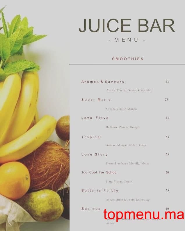 Restaurant Arômes & Saveurs menu page 2 Arômes & Saveurs menu page 2