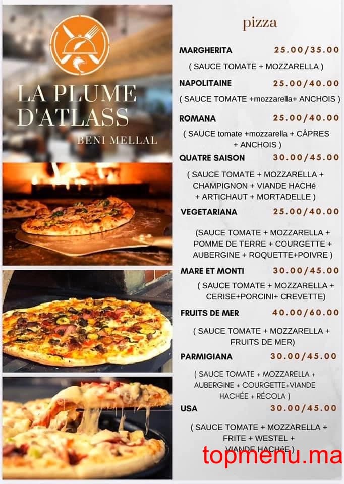 مطعم La Plume D’Atlass قائمة الطعام page 2 La Plume D’Atlass قائمة الطعام page 2