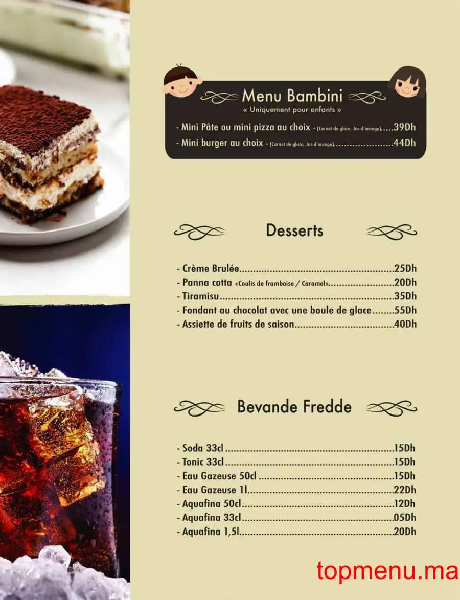 Restaurant Qaf Espresso menu page 14 Qaf Espresso menu page 14