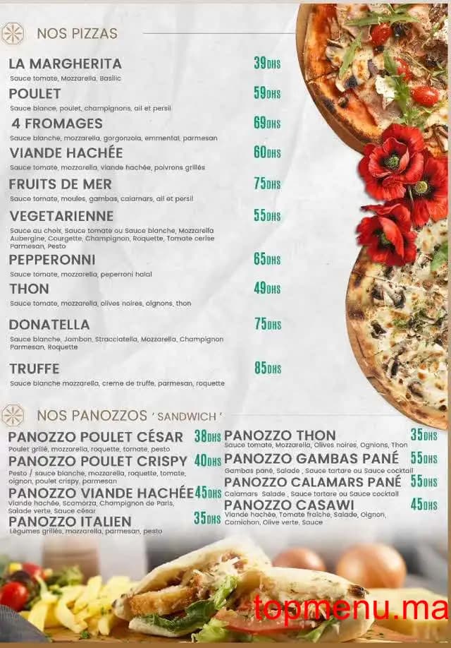 Restaurant Donatella menu page 3 Donatella menu page 3