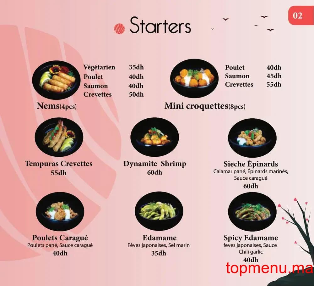 Restaurant Kyoto Sushi menu page 6 Kyoto Sushi menu page 6