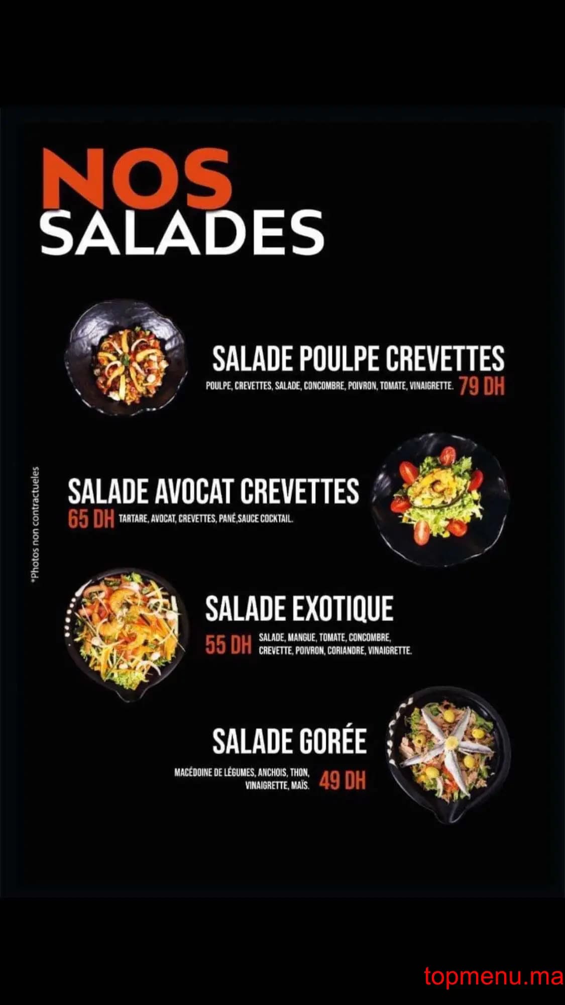 Restaurant Afrik’N’Fusion menu page 2 Afrik’N’Fusion menu page 2