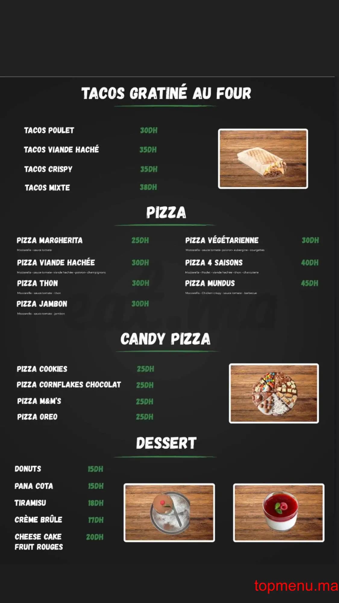 Restaurant Mundus menu page 2 Mundus menu page 2