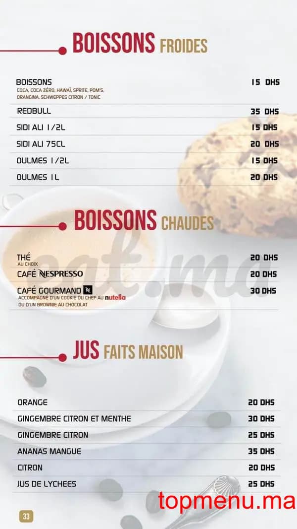 Restaurant Shiru – Sushis – Thaï & Woks menu page 32 Shiru – Sushis – Thaï & Woks menu page 32