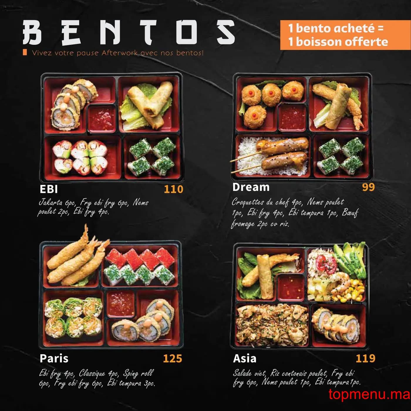 Restaurant Ebi Sushi menu page 6 Ebi Sushi menu page 6