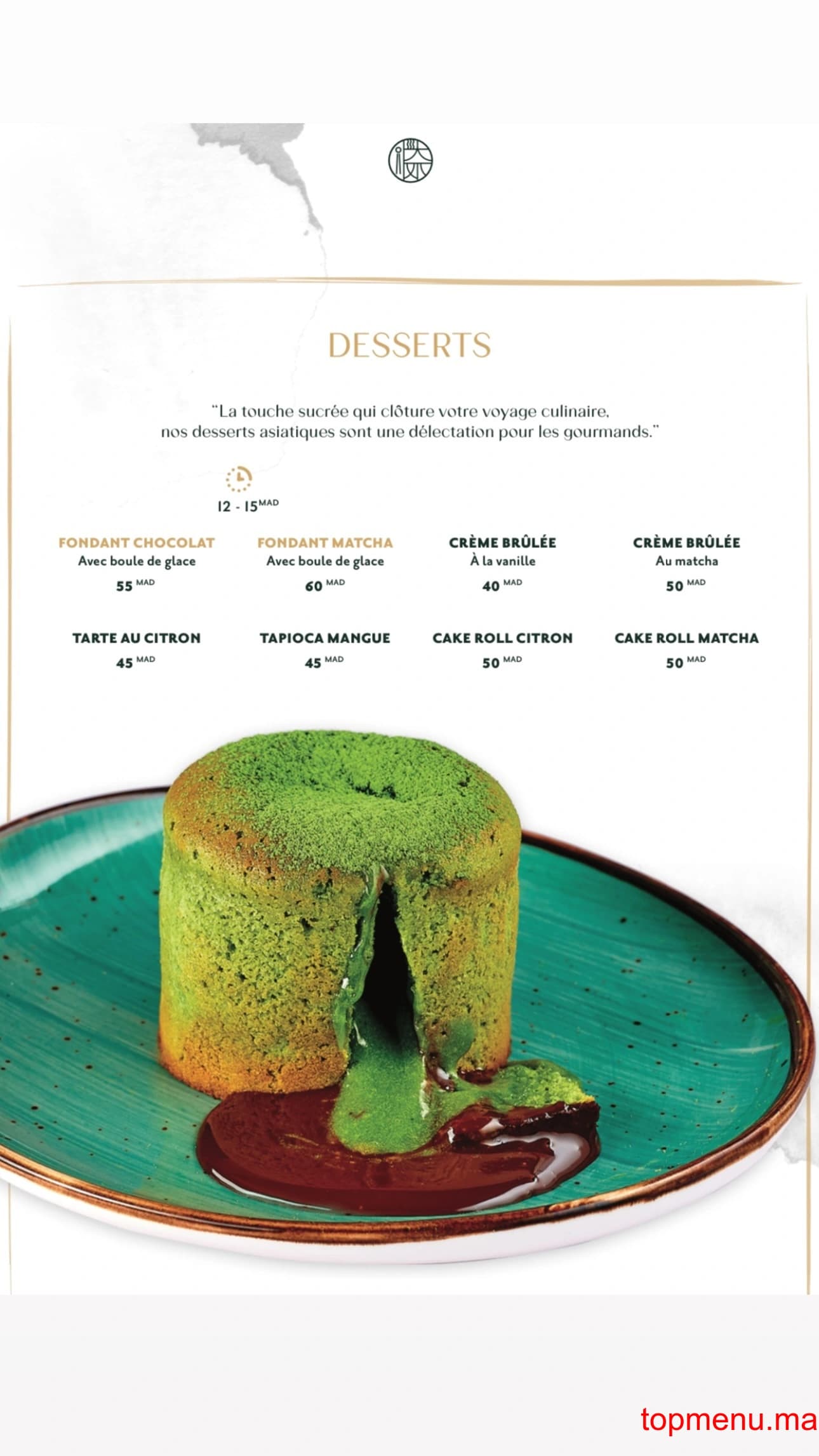 Restaurant Asie’tte menu page 12 Asie’tte menu page 12