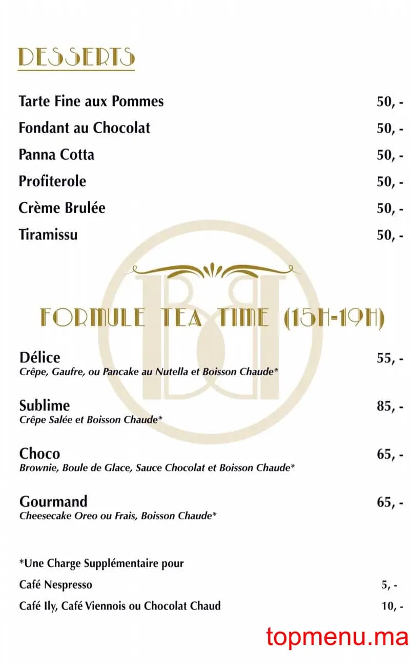 Restaurant Café Balthazar menu page 10 Café Balthazar menu page 10