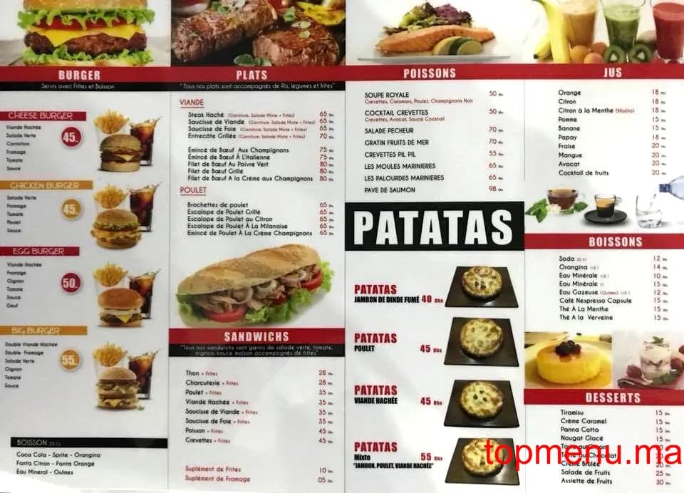 Restaurant Pizzeria Roberta menu page 2 Pizzeria Roberta menu page 2