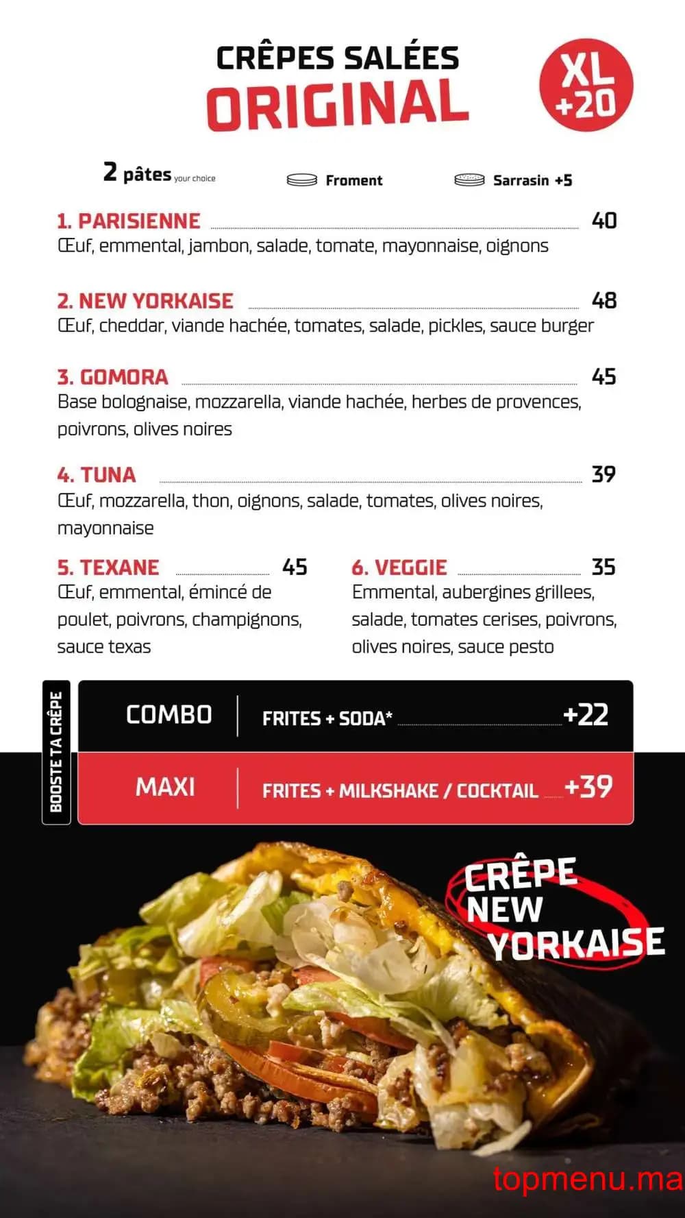 Restaurant Brothers Crêpes & Café menu page 1 Brothers Crêpes & Café menu page 1