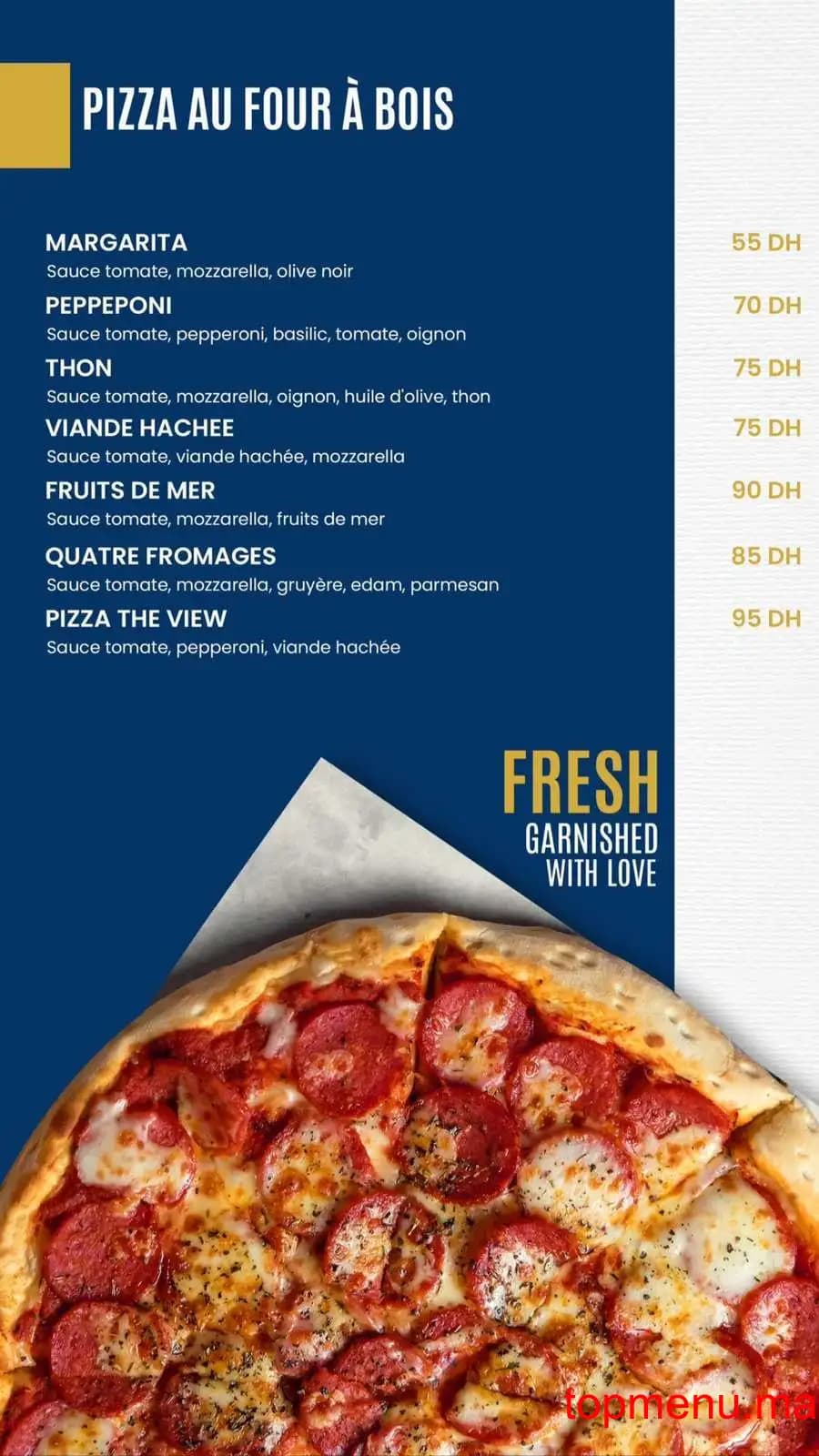 Restaurant The View 360 menu page 7 The View 360 menu page 7