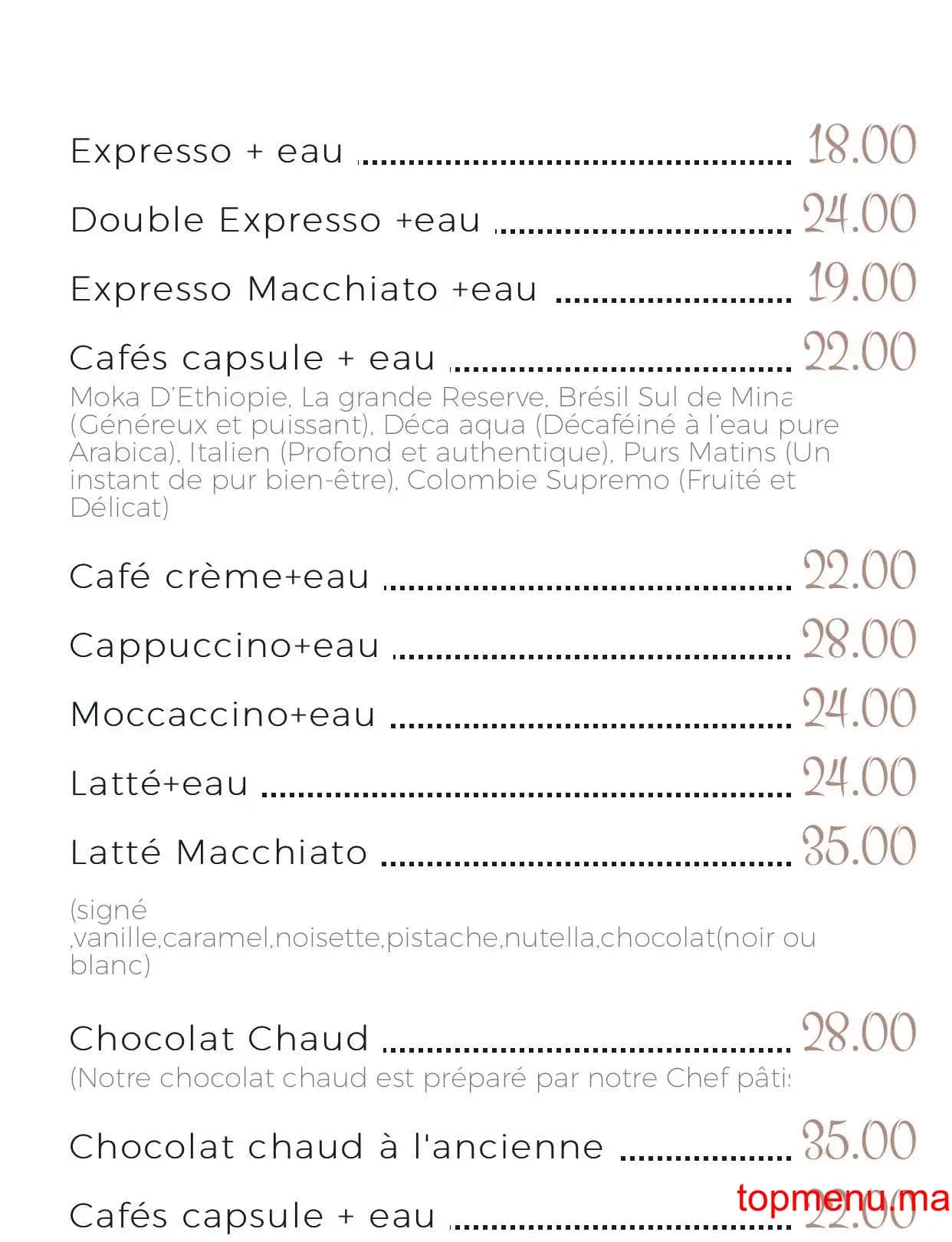 Restaurant POP CHOU menu page 3 POP CHOU menu page 3