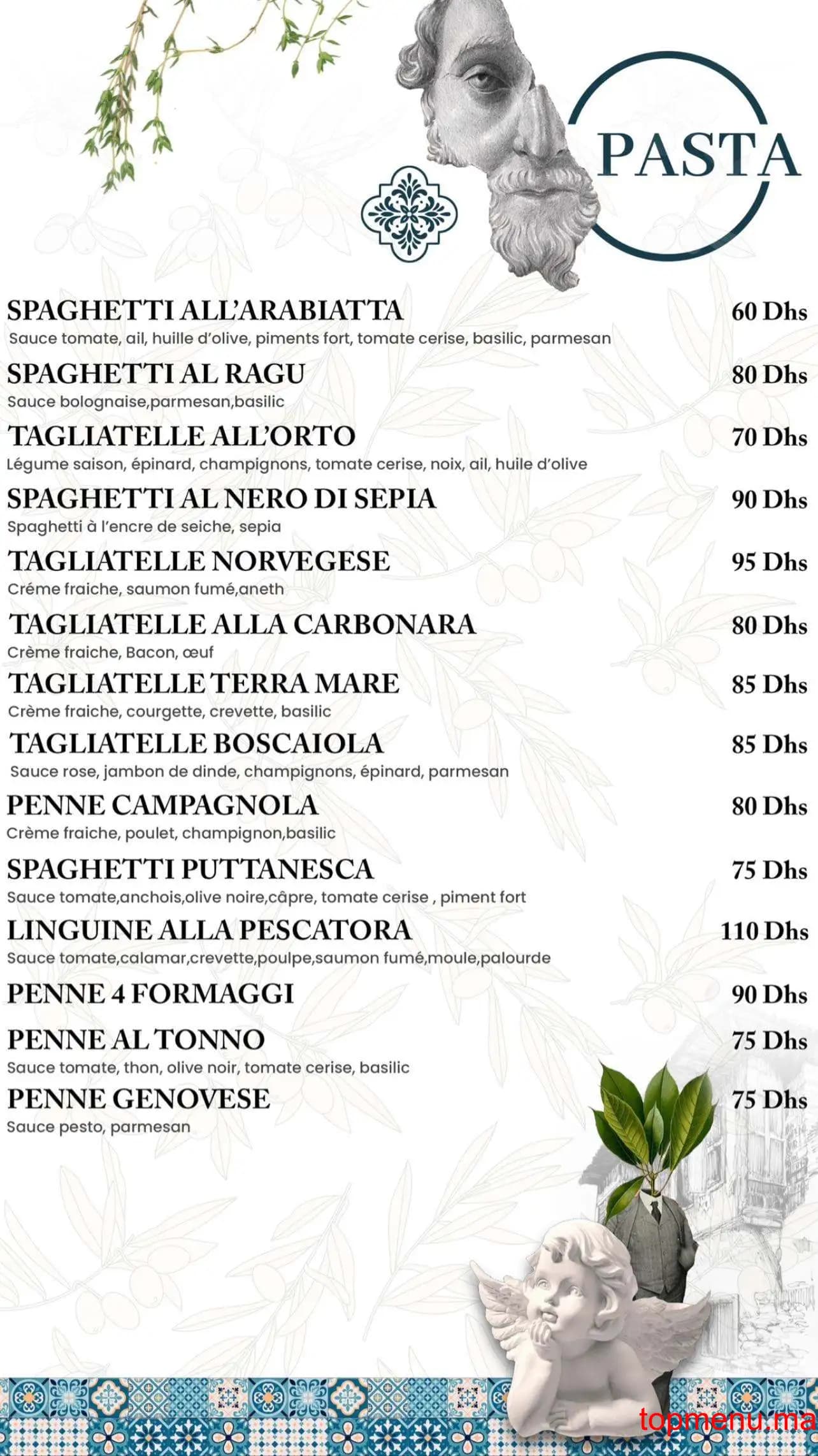 Restaurant Cosy Italiano menu page 4 Cosy Italiano menu page 4