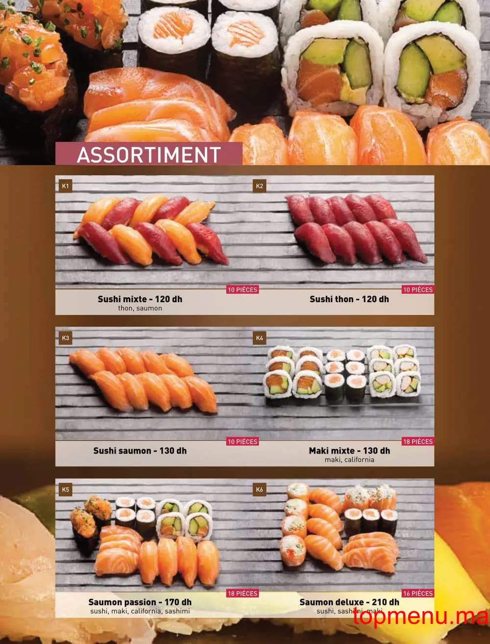 Restaurant Matsuri menu page 16 Matsuri menu page 16