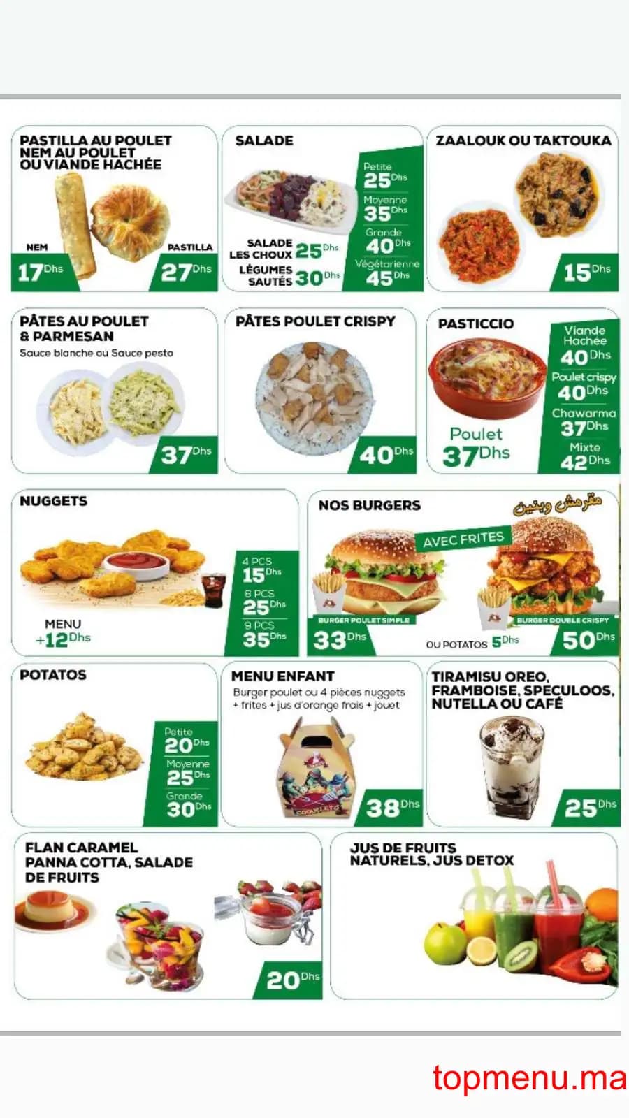 Restaurant Coqueleto menu page 1 Coqueleto menu page 1