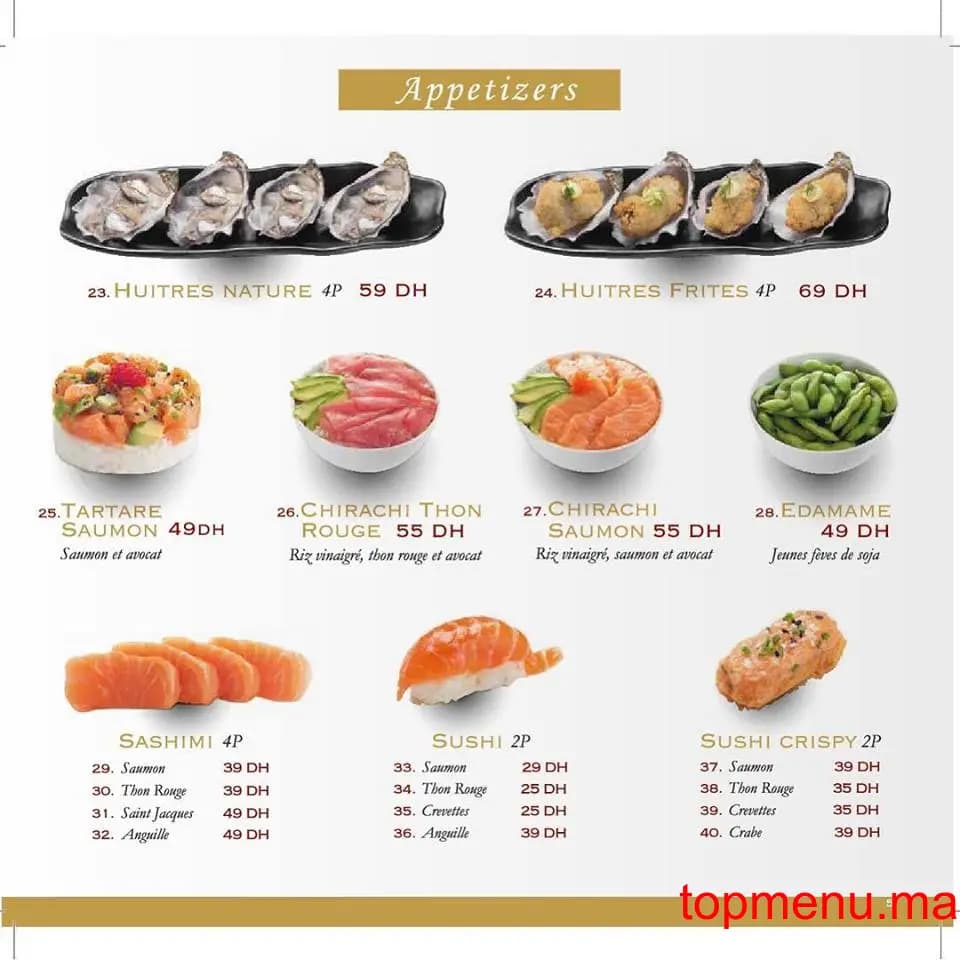 Restaurant Yawatcha menu page 7 Yawatcha menu page 7