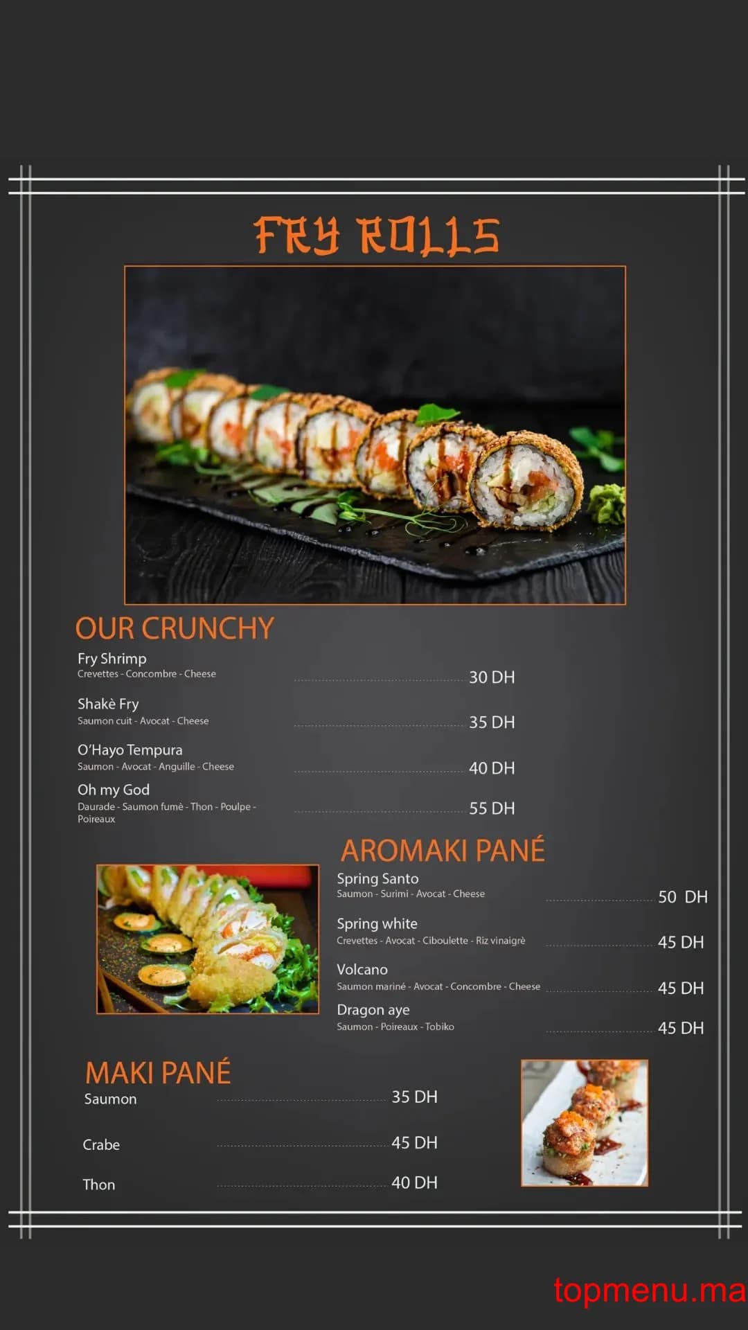 Restaurant Go Sushi menu page 9 Go Sushi menu page 9