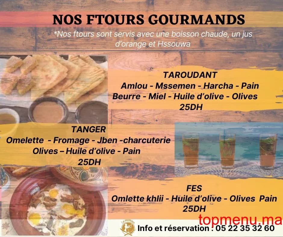 Restaurant La mamma menu page 3 La mamma menu page 3