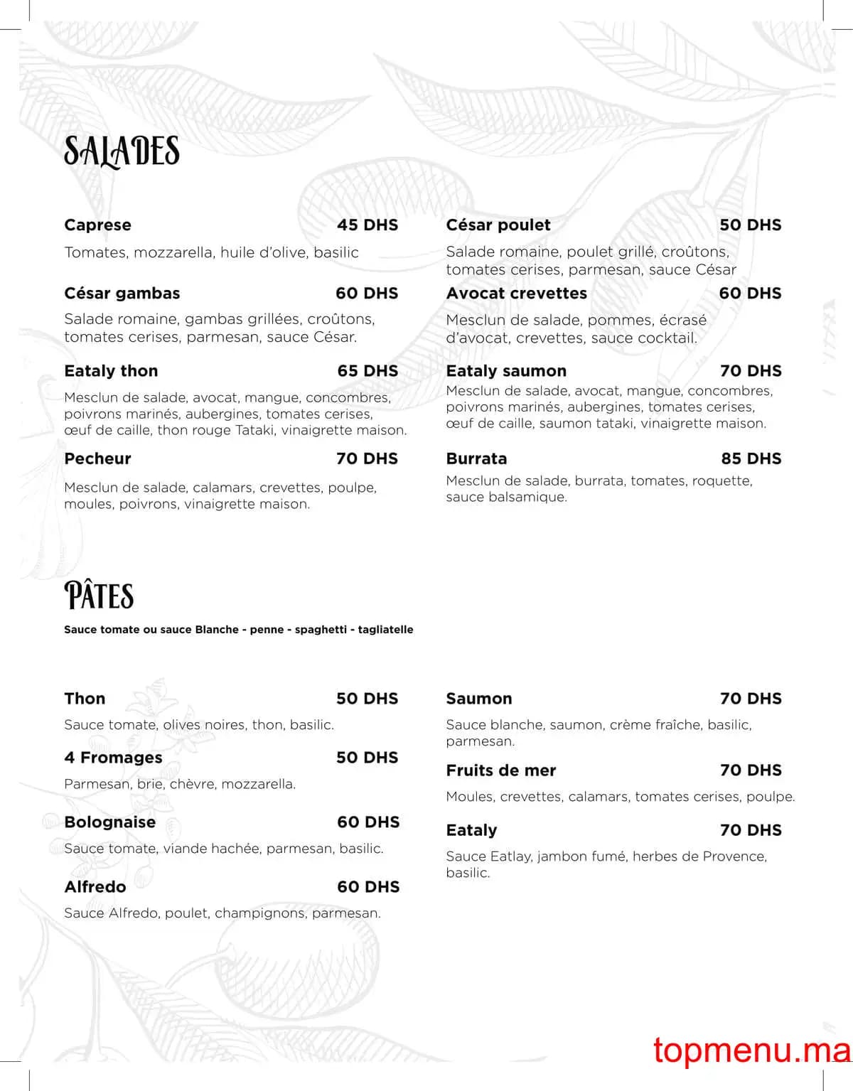 Restaurant Nara menu page 21 Nara menu page 21
