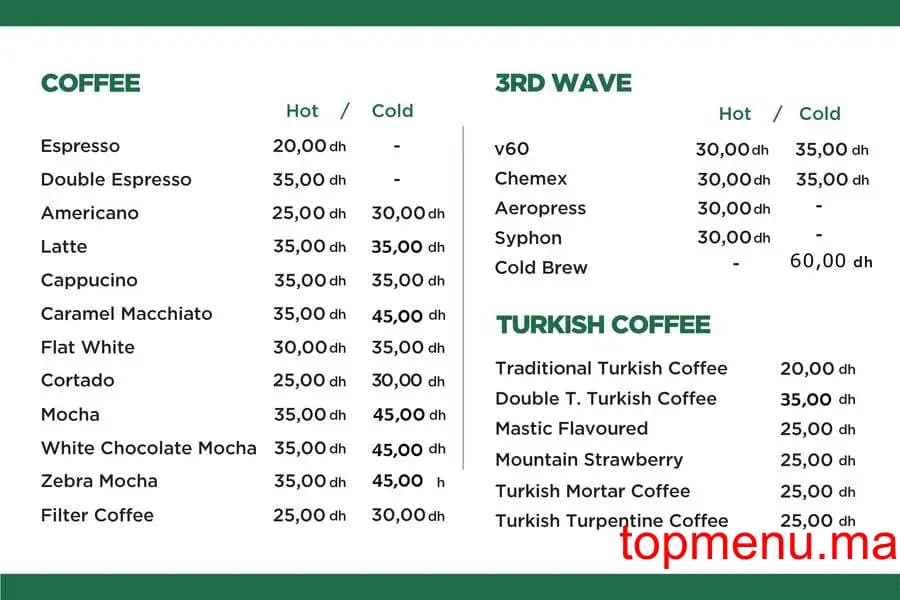Restaurant Boost Coffee Abdelmoumen menu page 2 Boost Coffee Abdelmoumen menu page 2