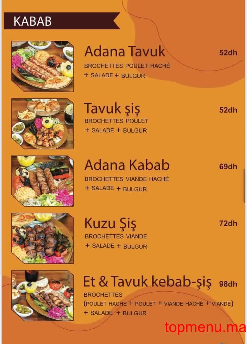 Restaurant Agha doner menu page 6 Agha doner menu page 6