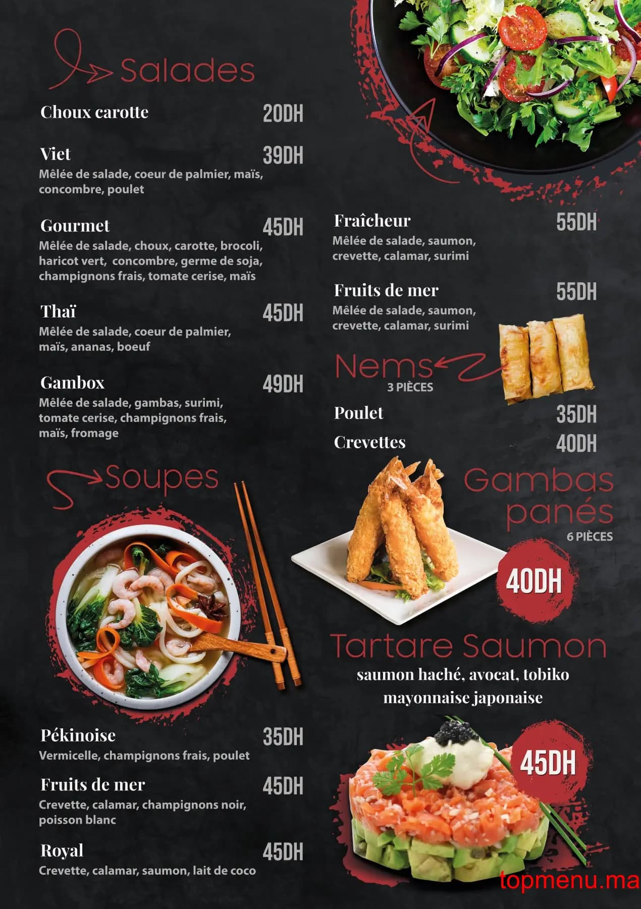 Restaurant Sushi gourmet menu page 1 Sushi gourmet menu page 1