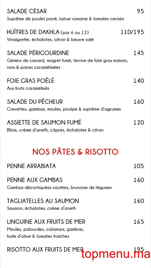 Restaurant LE KIMMY’Z menu page 4 LE KIMMY’Z menu page 4