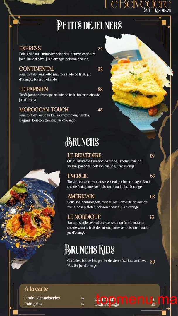 Restaurant Le Belvédère menu page 5 Le Belvédère menu page 5