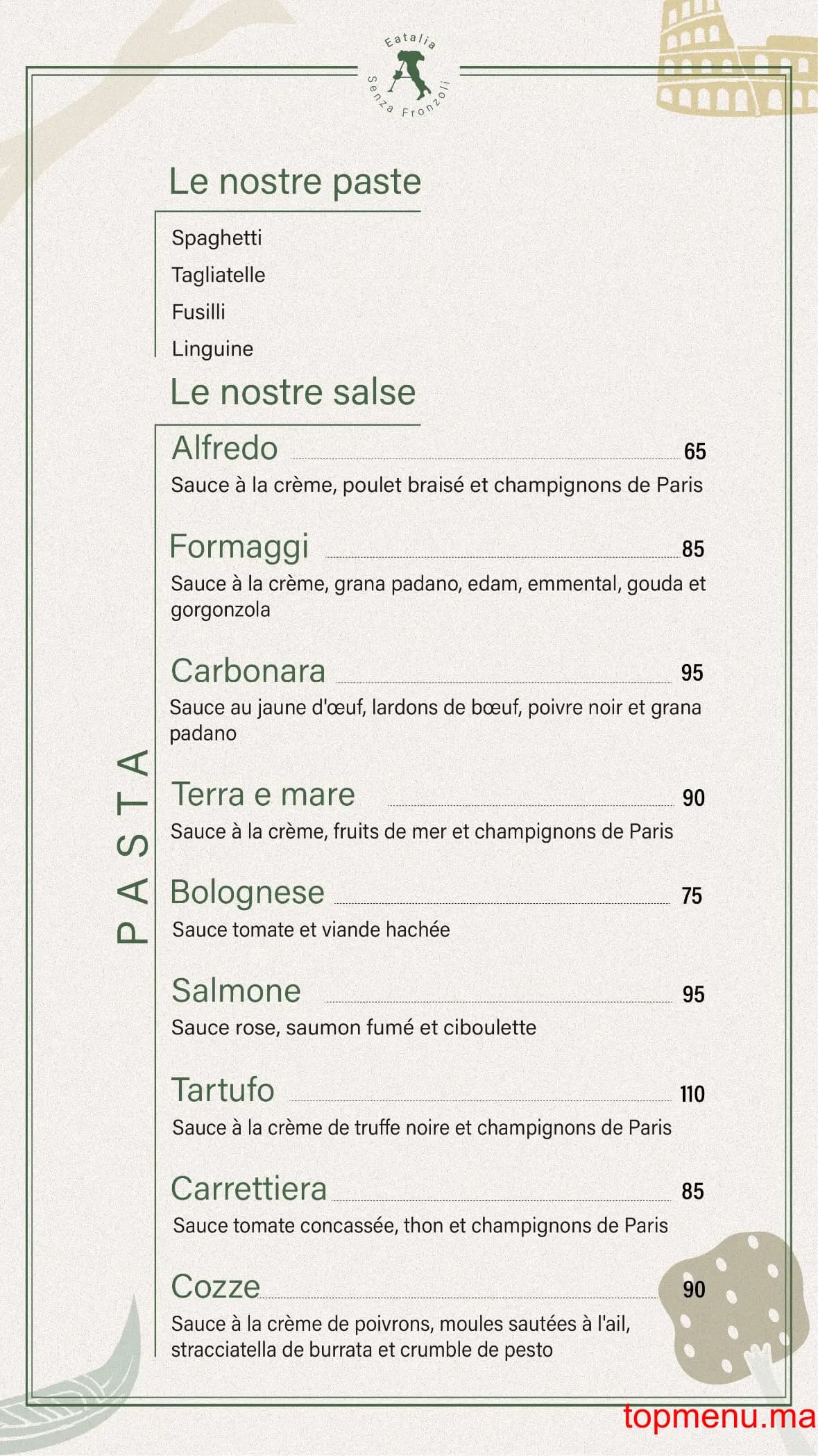 Restaurant Eatliaa menu page 3 Eatliaa menu page 3
