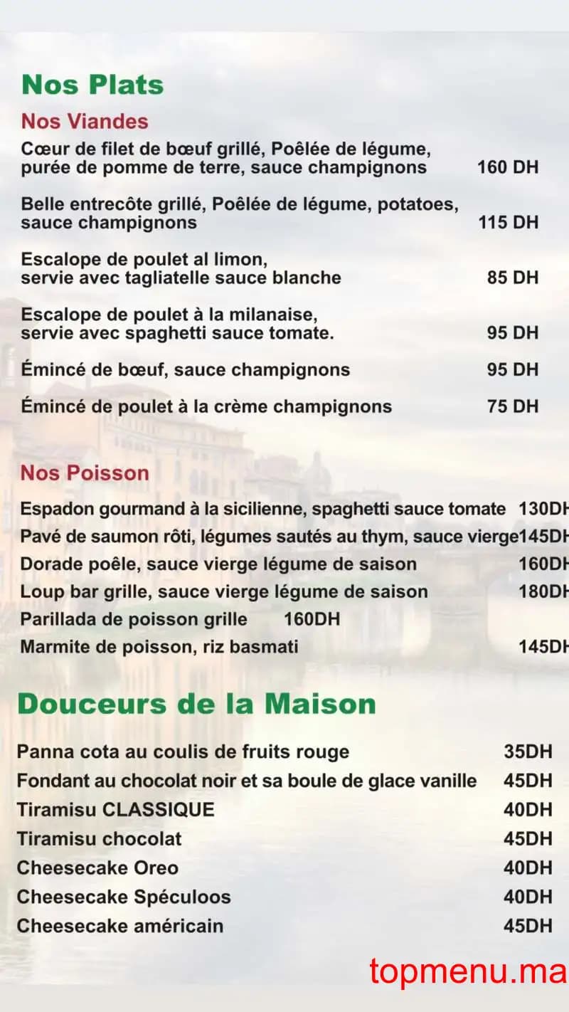 Restaurant Lasponda menu page 4 Lasponda menu page 4