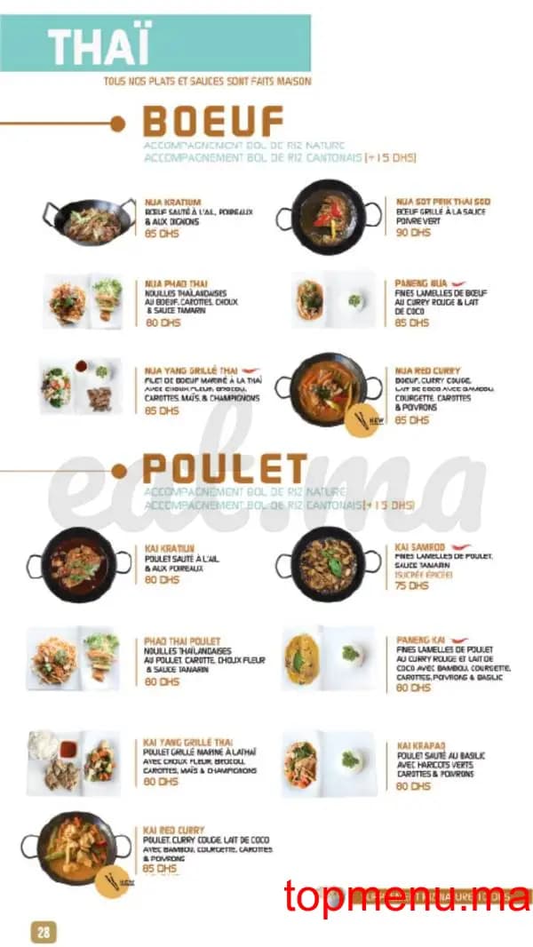 Restaurant Shiru – Sushis – Thaï & Woks menu page 27 Shiru – Sushis – Thaï & Woks menu page 27