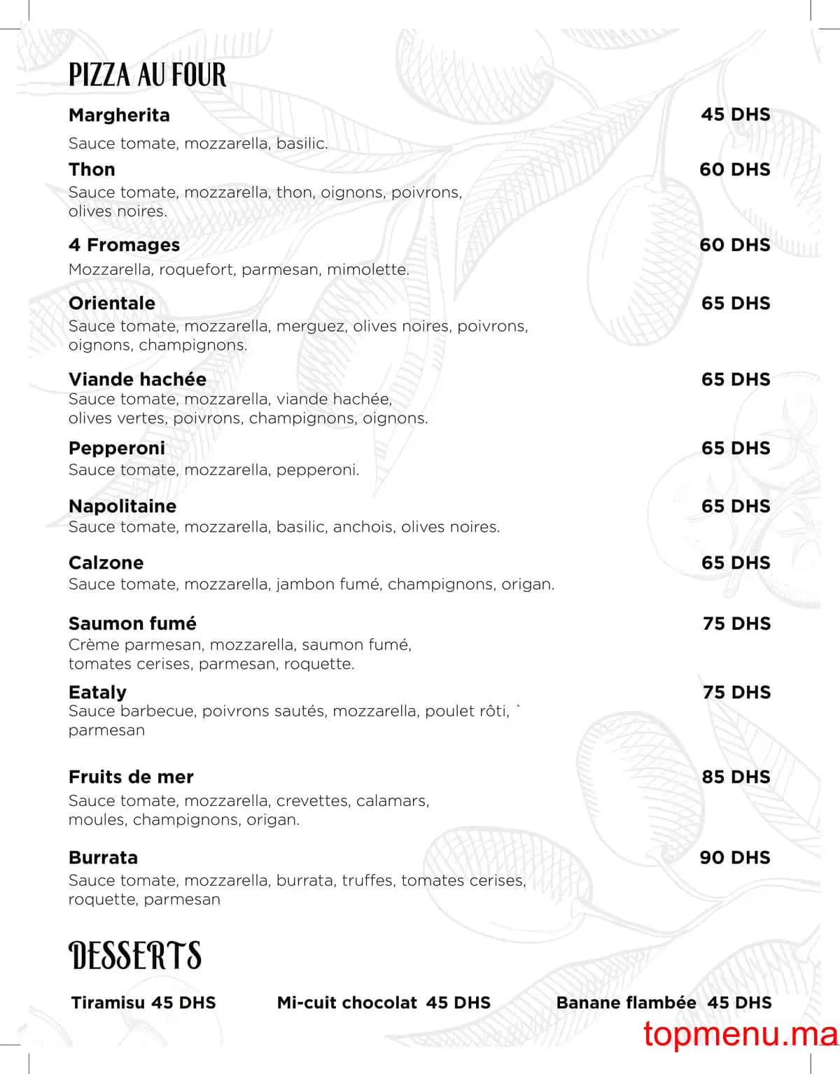 Restaurant Nara menu page 22 Nara menu page 22