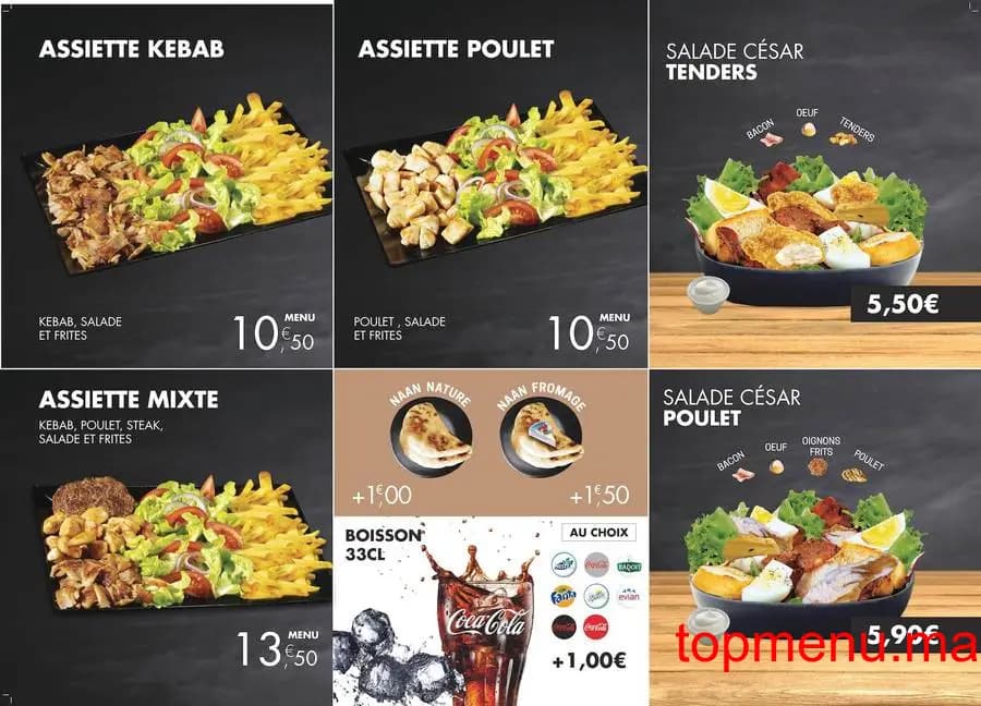 Restaurant Nabab Kebab menu page 1 Nabab Kebab menu page 1