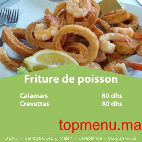 Restaurant O’lac menu page 3 O’lac menu page 3